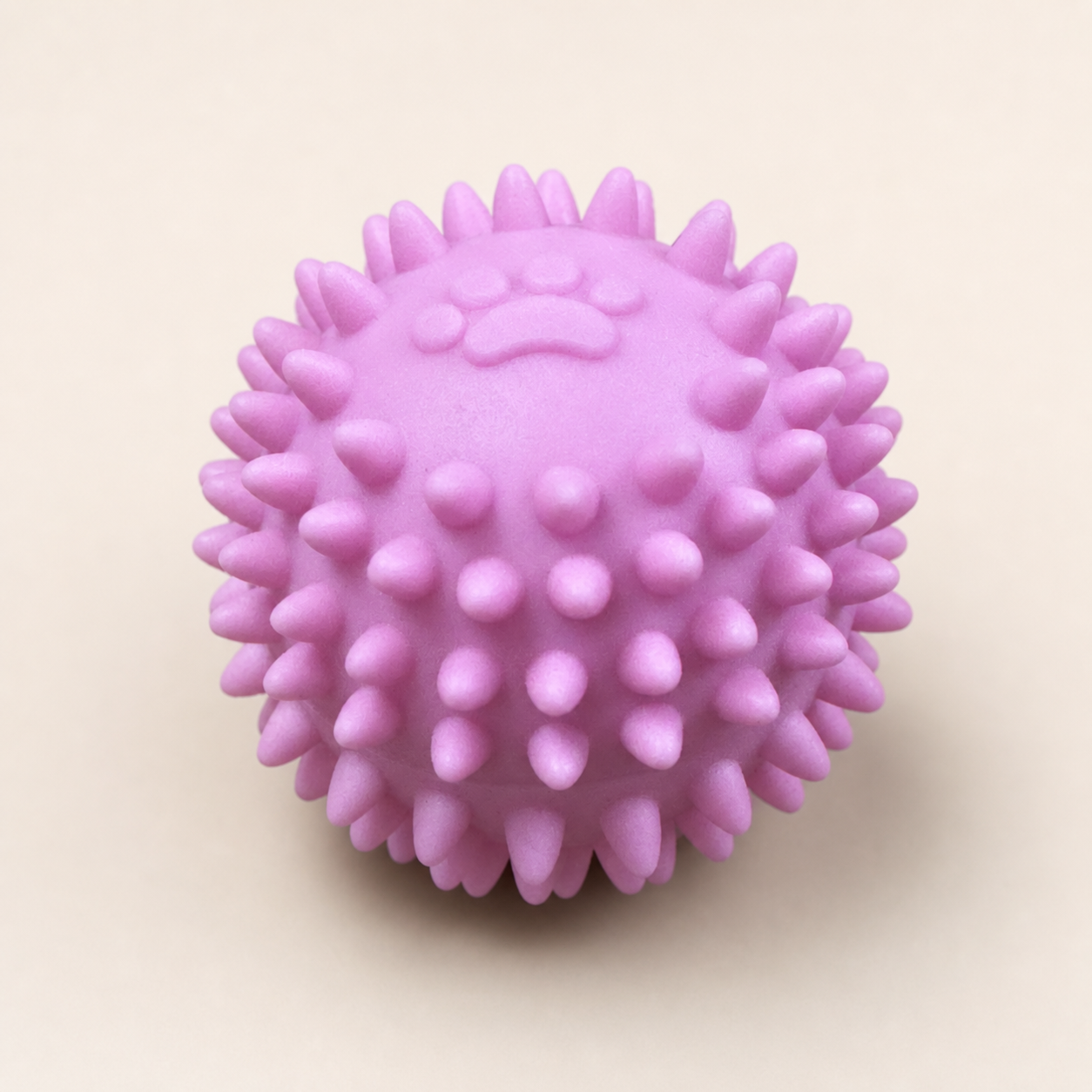 Pink spiky dog play ball