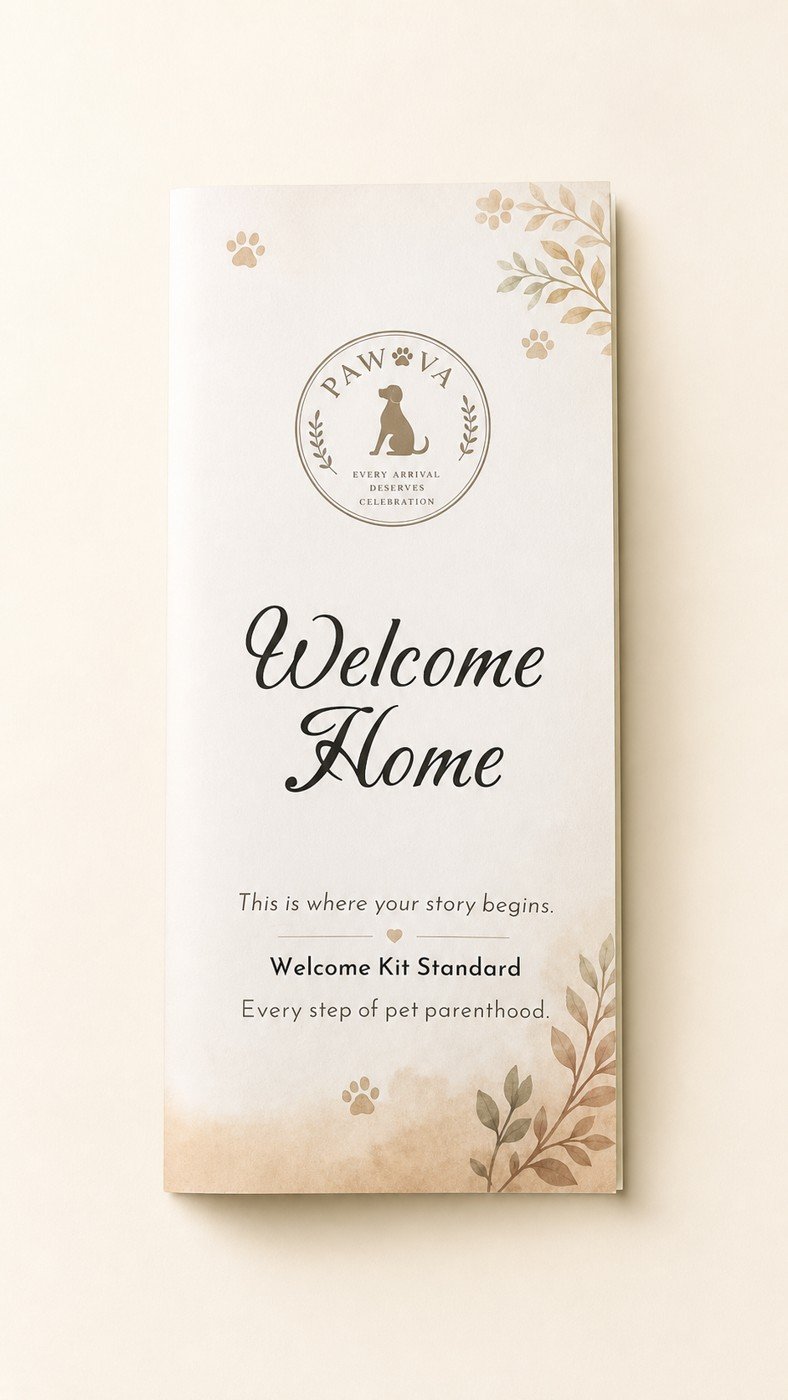 Pawova Welcome Home product info leaflet
